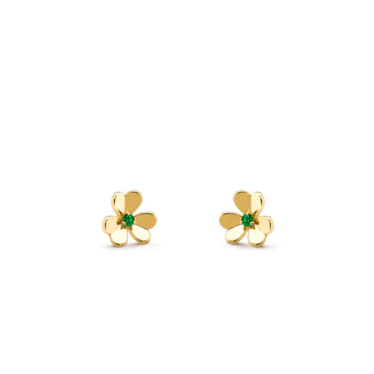[Glitter Jewelry]FRIVOLE  FLOWER MALACHITE EARRINGS