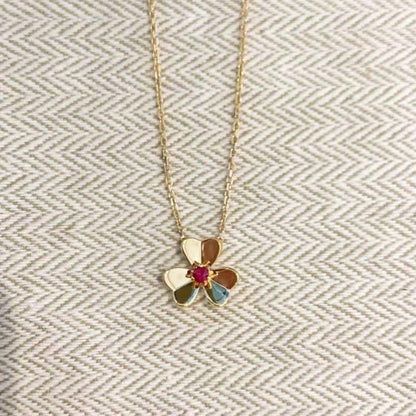 [Glitter Jewelry]FRIVOLE GOLD FLOWER NECKLACE