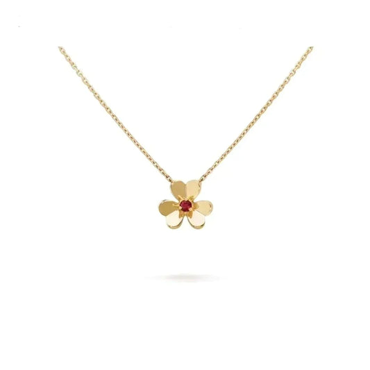 [Glitter Jewelry]FRIVOLE GOLD FLOWER NECKLACE