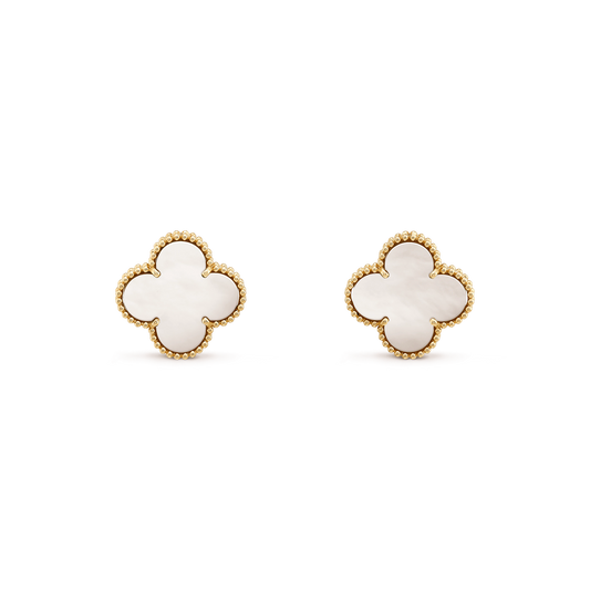 [Glitter Jewelry]CLOVER MINI GOLD EARRINGS