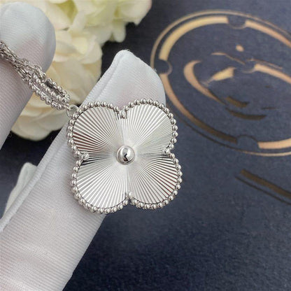 [Glitter Jewelry]CLOVER 25MM SILVER BIG CLOVER NECKLACE