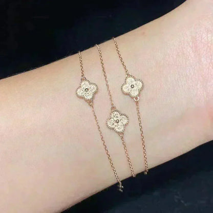 [Glitter Jewelry]CLOVER SINGLE FLOWER BRACELET
