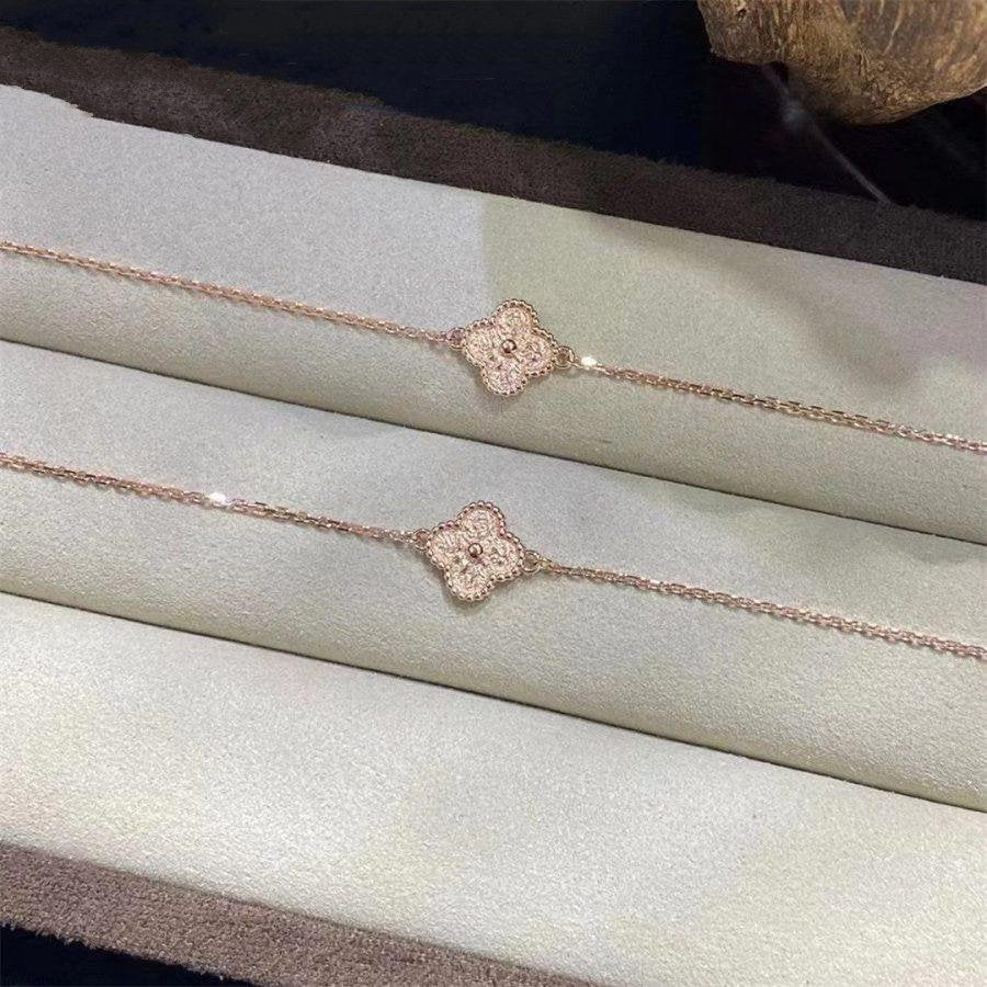 [Glitter Jewelry]CLOVER SINGLE FLOWER BRACELET