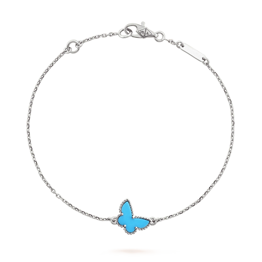 [Glitter Jewelry]BUTTERFLY TURQUOISE BUTTERFLY BRACELET SILVER