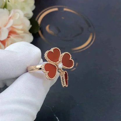 [Glitter Jewelry]SWEET CLOVER CARNELIAN RING