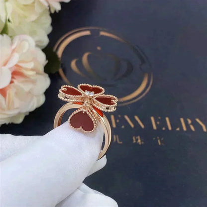 [Glitter Jewelry]SWEET CLOVER CARNELIAN RING