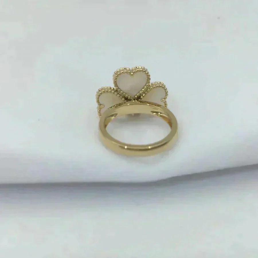 [Glitter Jewelry]SWEET CLOVER WHITE MOP RING