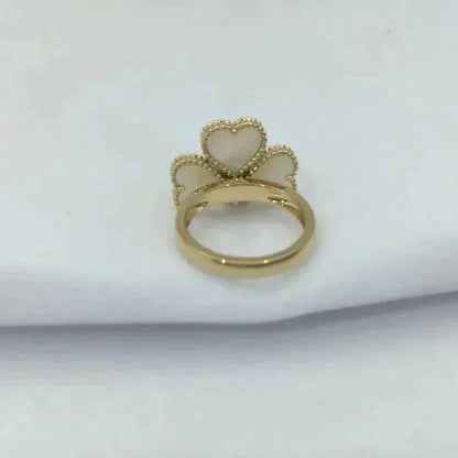 [Glitter Jewelry]SWEET CLOVER WHITE MOP RING