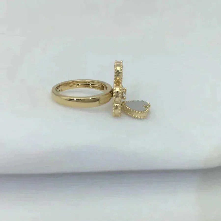 [Glitter Jewelry]SWEET CLOVER WHITE MOP RING