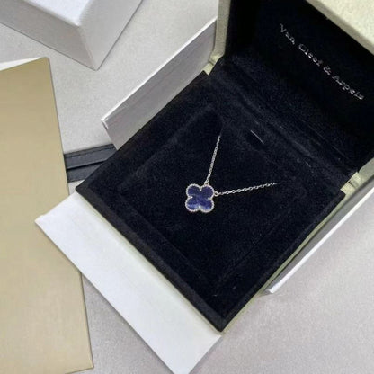 [Glitter Jewelry]CLOVER 15MM PIETERSITE NECKLACE SILVER