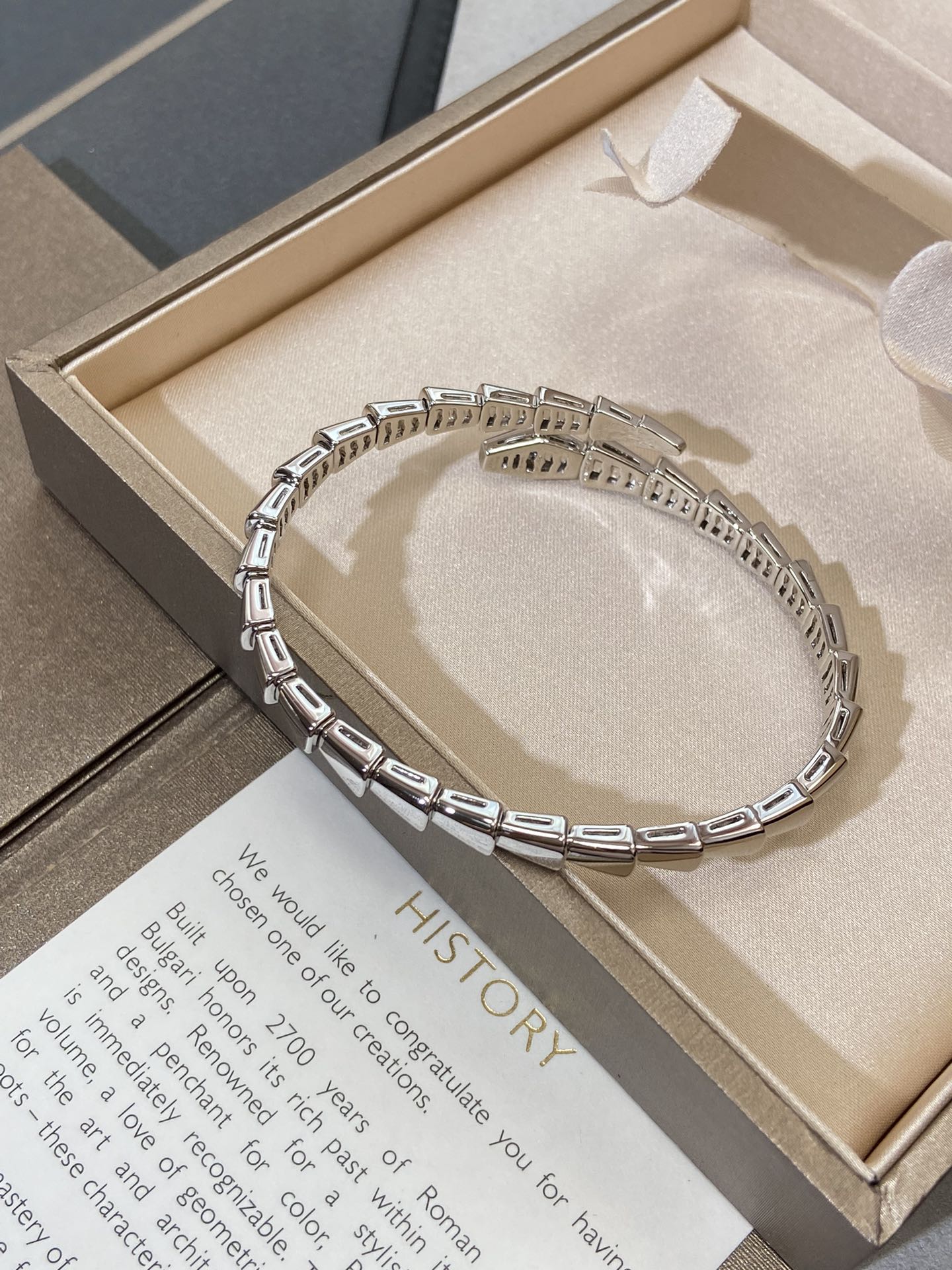 [Glitter Jewelry]SERPENTI VIPER SILVER BRACELET