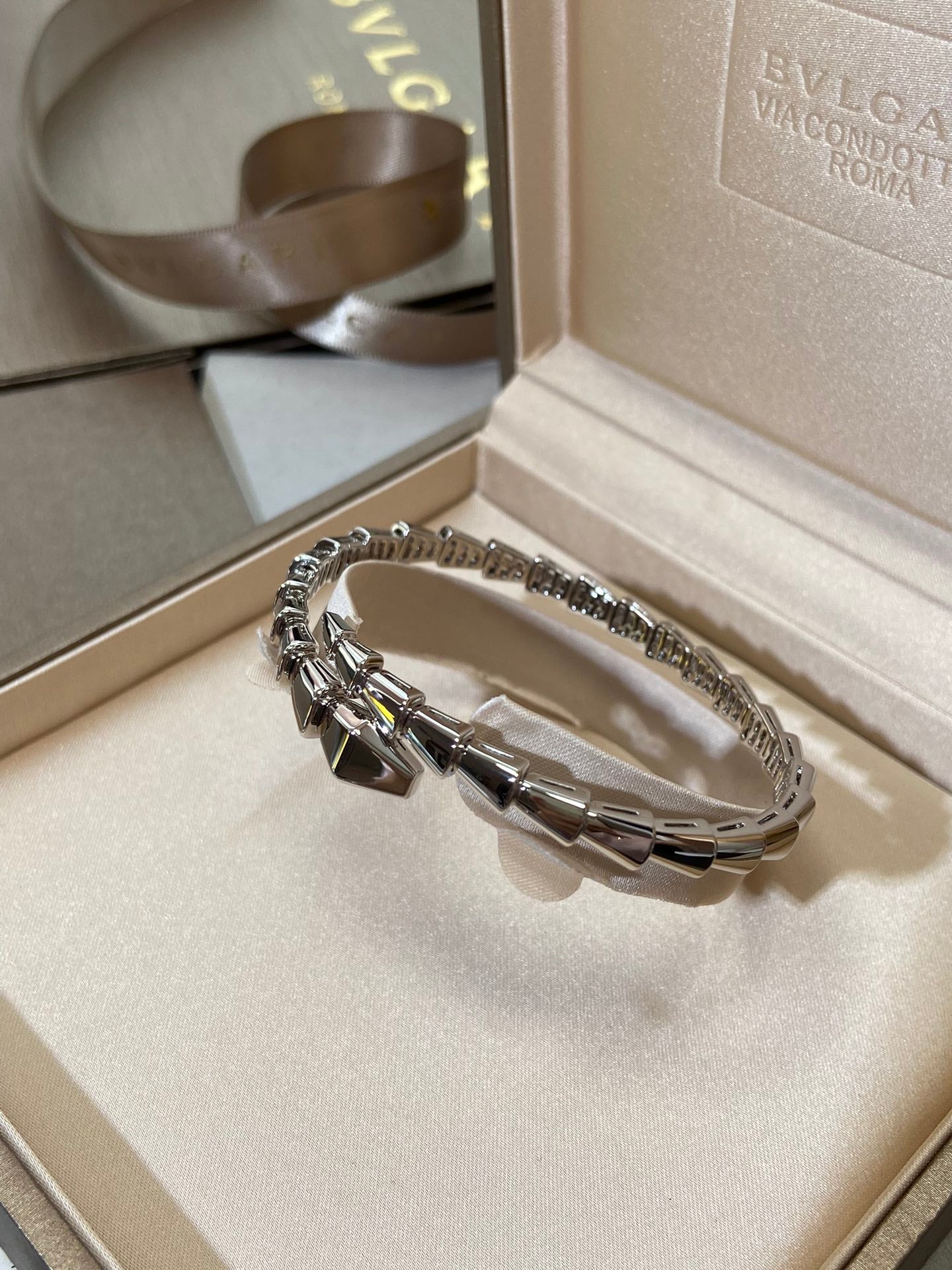 [Glitter Jewelry]SERPENTI VIPER SILVER BRACELET