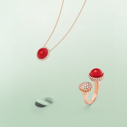 [Glitter Jewelry]PERLEE COULEURS DIAMOND ROSE GOLD BETWEEN THE FINGER RING
