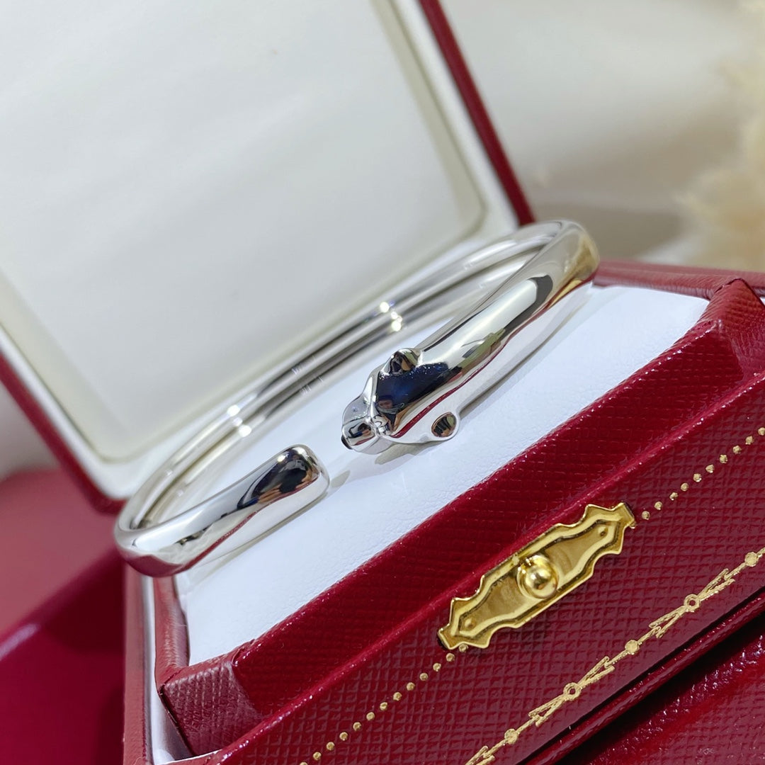 [Glitter Jewelry]PANTHERE SILVER OPEN BRACELET