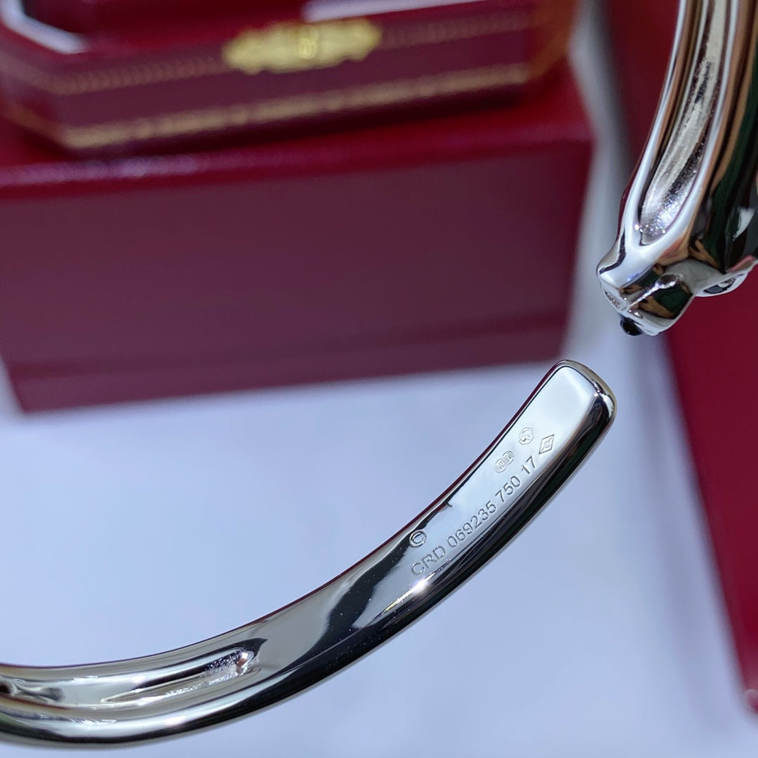 [Glitter Jewelry]PANTHERE SILVER OPEN BRACELET