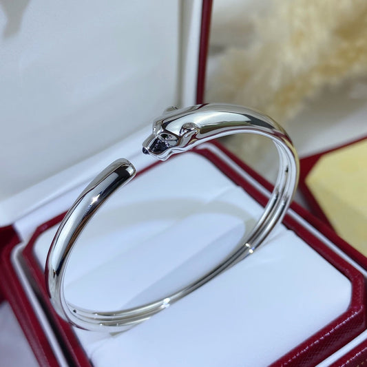 [Glitter Jewelry]PANTHERE SILVER OPEN BRACELET