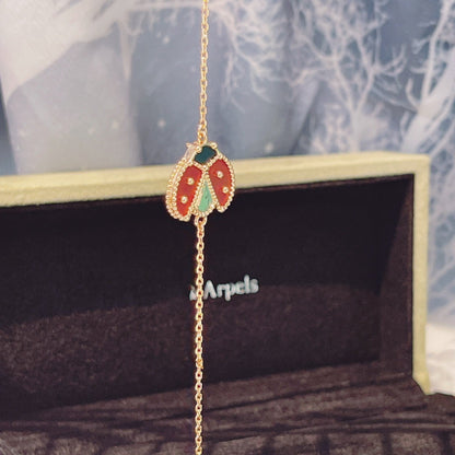 [Glitter Jewelry]LUCKY SPRING 1 MOTIF PINK GOLD BRACELET