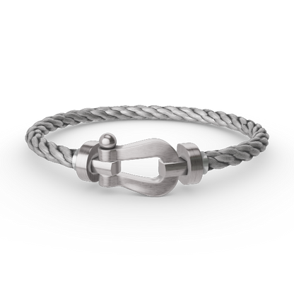 [Glitter Jewelry]FORCE LARGE HORSESHOE NO DIAMOND BRACELET SILVER