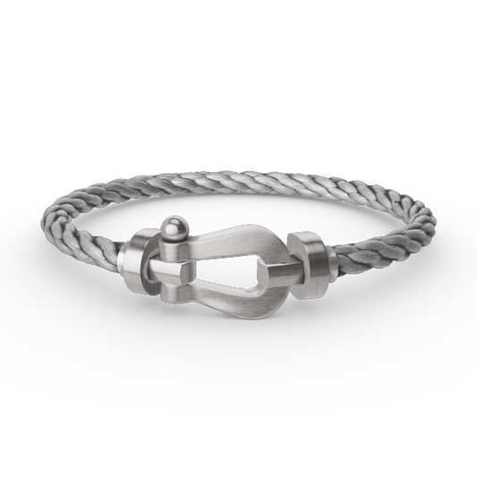 [Glitter Jewelry]FORCE LARGE HORSESHOE NO DIAMOND BRACELET SILVER