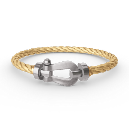 [Glitter Jewelry]FORCE LARGE HORSESHOE NO DIAMOND BRACELET SILVER