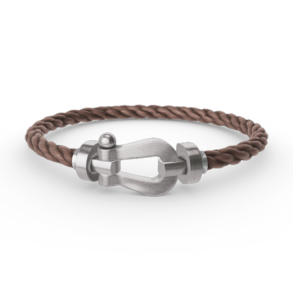 [Glitter Jewelry]FORCE LARGE HORSESHOE NO DIAMOND BRACELET SILVER