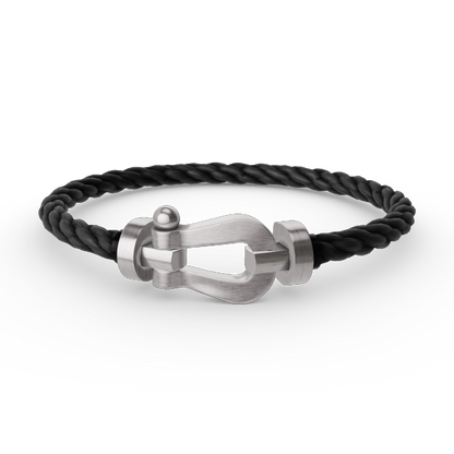 [Glitter Jewelry]FORCE LARGE HORSESHOE NO DIAMOND BRACELET SILVER