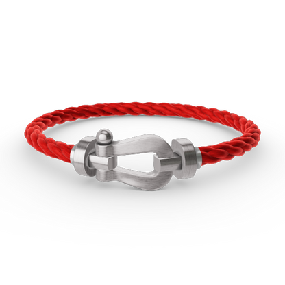 [Glitter Jewelry]FORCE LARGE HORSESHOE NO DIAMOND BRACELET SILVER