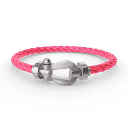 [Glitter Jewelry]FORCE LARGE HORSESHOE NO DIAMOND BRACELET SILVER