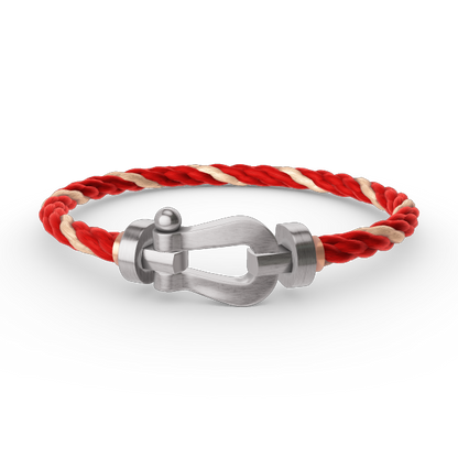 [Glitter Jewelry]FORCE LARGE HORSESHOE NO DIAMOND BRACELET SILVER