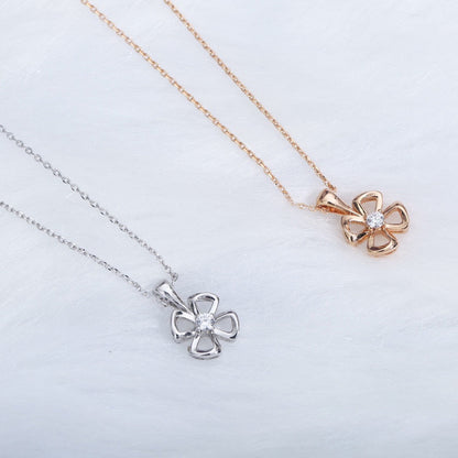 [Glitter Jewelry]FIOREVER NECKLACE DIAMOND CENTER