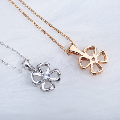 [Glitter Jewelry]FIOREVER NECKLACE DIAMOND CENTER