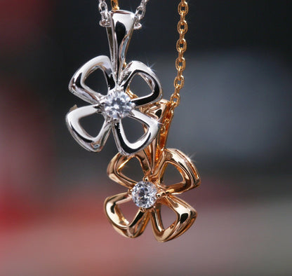 [Glitter Jewelry]FIOREVER NECKLACE DIAMOND CENTER
