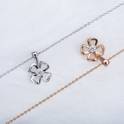 [Glitter Jewelry]FIOREVER NECKLACE DIAMOND CENTER