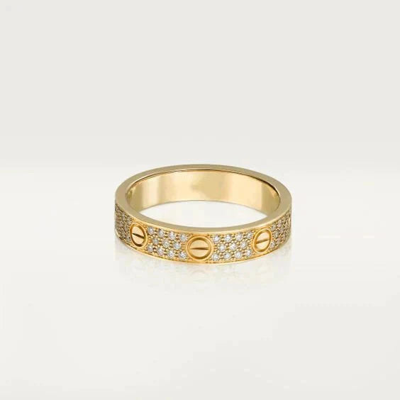 [Glitter Jewelry]LOVE RING 3.6MM DIAMOND PAVED