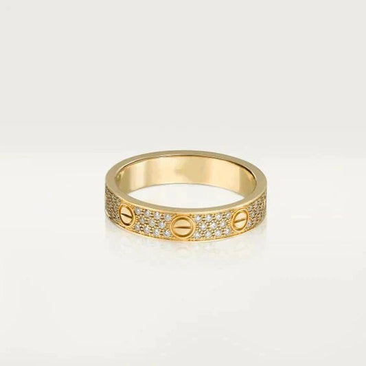 [Glitter Jewelry]LOVE RING 3.6MM DIAMOND PAVED
