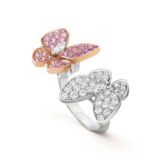 [Glitter Jewelry]TWIN BUTTERFLY DIAMOND RING