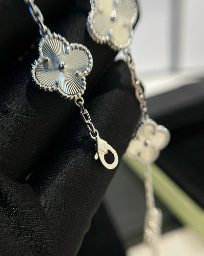 [Glitter Jewelry]CLOVER SILVER 5 MOTIFS BRACELET