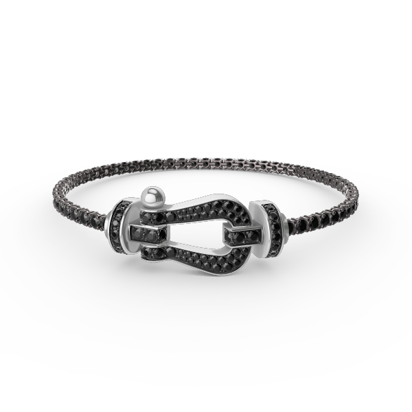 [Glitter Jewelry]FORCE  LARGE HORSESHOE FULL DIAMOND TENNIS BRACELET